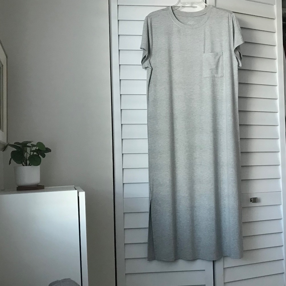 State of Day Women's Short-Sleeve T-Shirt Sleep Gown Gray NWT Size S